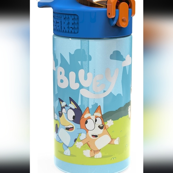 Colorful Blue and Orange Dog Design Cups Bottles Set 2 16oz - Picture 3 of 7
